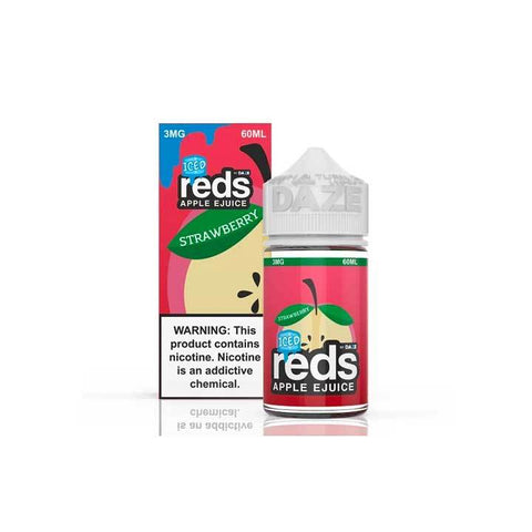 Strawberry ICED Reds Apple eJuice - 7 Daze - 60mL Vape Juice