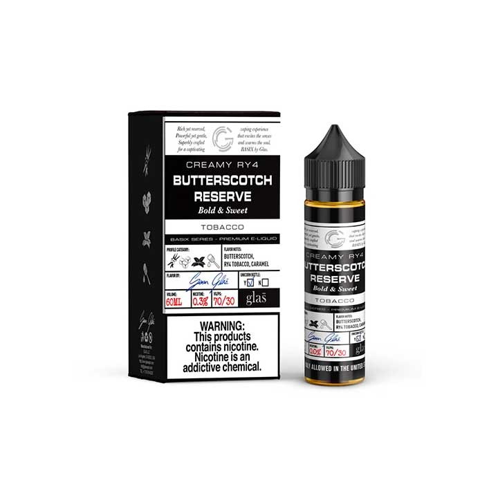 Butterscotch Reserve - Glas Basix - 60mL Vape Juice