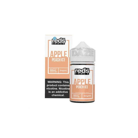 Peach ICED Reds Apple eJuice - 7 Daze - 60mL Vape Juice