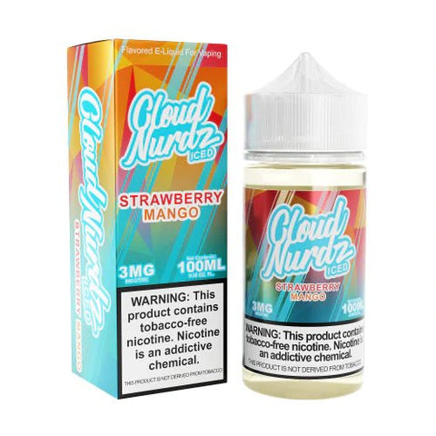 Strawberry Mango ICE - Cloud Nurdz Collection - 100ml Vape Juice