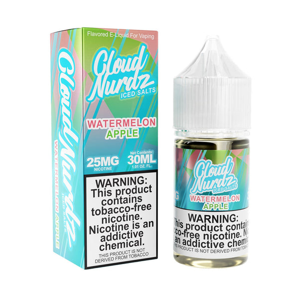Watermelon Apple - Cloud Nurdz ICED Collection - 30ml Salt Nic