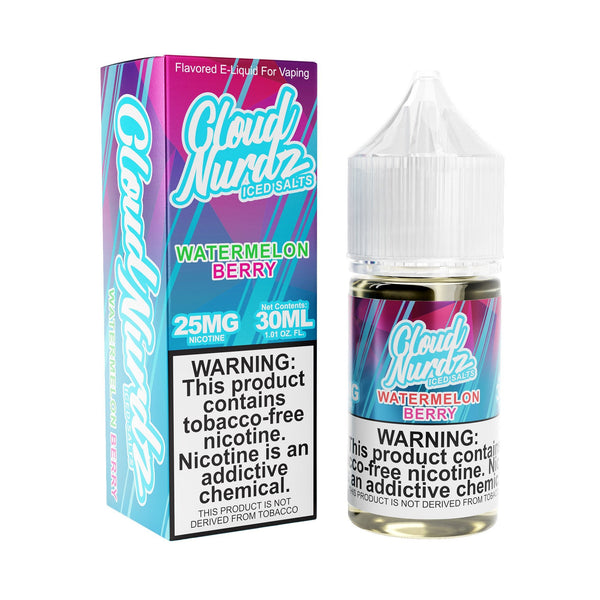 Watermelon Berry - Cloud Nurdz ICED Collection - 30ml Salt Nic